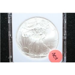 2008 Silver Eagle $1, MCPCG Graded MS70