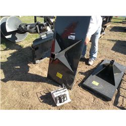 Heavy Duty skid loader receiver plate- new