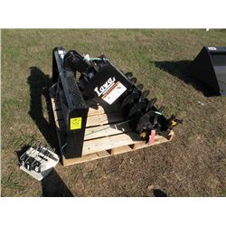 Lowe hydraulic auger w/9" & 12" bits- new