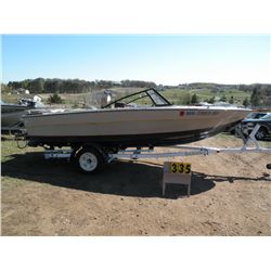 1983 Galaxy 18 ft boat 120ho mercruser w/1990 Karavan trailer    SN- GALAB736M834