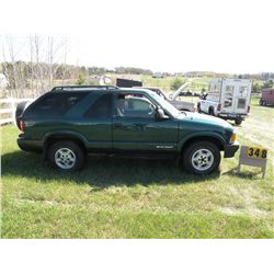 1997 Chev Blazer     SN- 1GNCT18W1VK134022  city owned