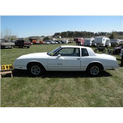 1984 Chev Monte Carlo SS     SN- 1G1AZ37G8ER124253
