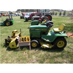 John Deere 318 w/deck & 48" blower     SN- M00318X233847