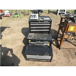 3 pc Craftsman tool box w/some misc tools