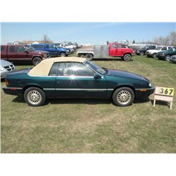 1994 Chrysler Lebaron convertible    SN- 1C3EU4534RF287457