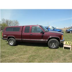 1998 Chev 1500 4x4 Ext cab    SN- 2GCEK19R9W1280604