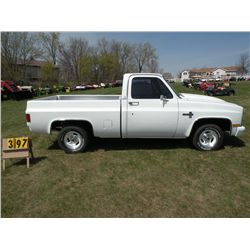 1987 Chev Silverado 1/2 ton short box     SN- 1GCER14K8HS162696