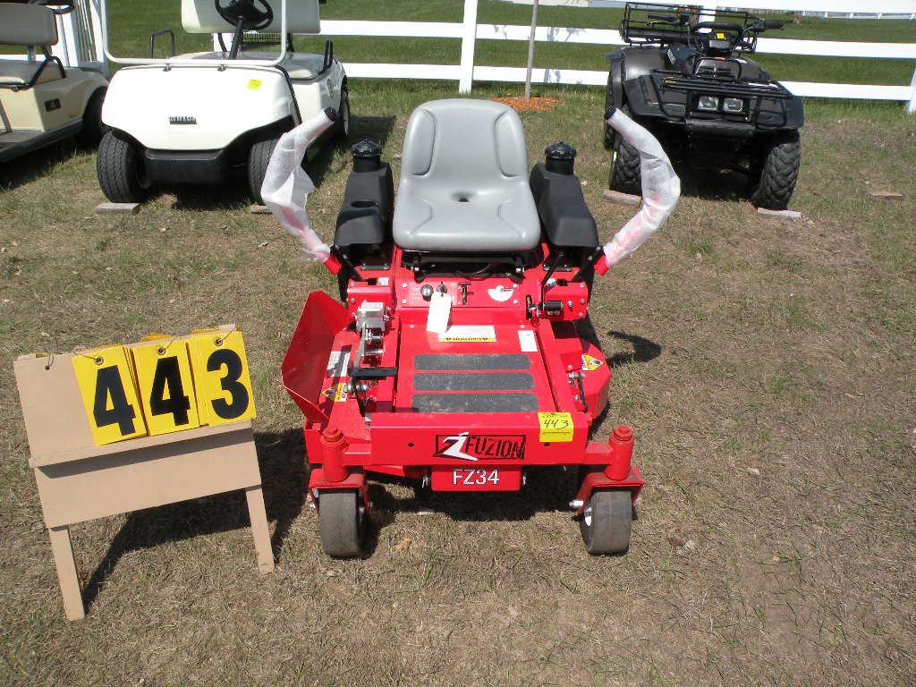 Encore Fuzion Fz 34 Deck Zero Turn Mower Sn 54555