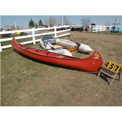 1969 Explorer 17 ft fiberglass canoe    SN- 577