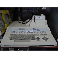 SIGNER BY GERBER LETTER,PLOTTER