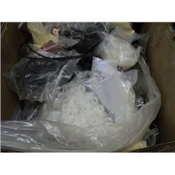 BOX OF MISC ELECTRONIC HARDWARE