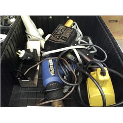 TUB W/MISCELLANEOUS HEAT GUNS