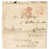 Image 1 : 1828 (27 September) Daniel O'Connell envelope with signature and seal sent from Kerry
