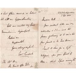 1851 (7 February) Edward Cardwell handwritten and signed letter