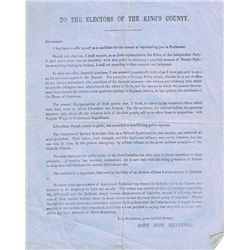 1859-1948: Irish political interest handbills and posters