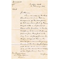 1866 (21 February) Dublin Castle letters relating to the Irish Republican Brotherhood