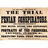 Image 1 : circa 1867: Young Englishman's Journal poster "Trial of the Fenian conspirators..."