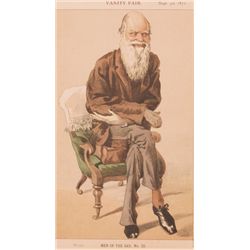 1871: Charles Darwin Vanity Fair print