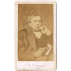 circa 1880: Joseph Biggar signed photograph