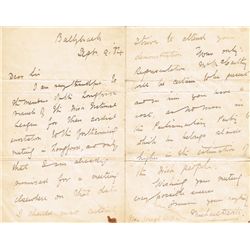 1884 (9 September) Michael Davitt Irish National League letter