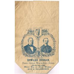 19th Century: Limerick Home Rule paper grocery bags collection