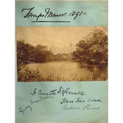 1890: Autographs, photographs and drawings relating to Tempo Manor, Co. Fermanagh