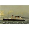 Image 1 : 1912 (April 11) James Morton painting of Titanic passing the Fastnet