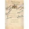 Image 1 : 1920 (7 April) Freedom of Belfast Henry Hughes Wilson signed menu card