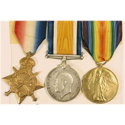 1914-15 Trio to Sergeant Henry Drawmer Connaught Rangers, M.I.D.
