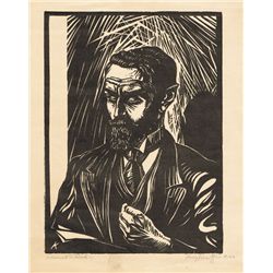 1936: Harry Kernoff woodcut of Roger Casement