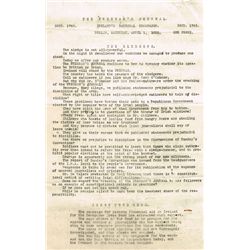 1922 (April 1-17) Freeman's Journal Civil War post printing machinery destruction editions
