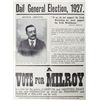 Image 1 : 1927: Seán Milroy, Dail General Election poster