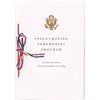 Image 1 : 1953 (20 January) General Eisenhower and Richard Nixon presidential inauguration invitation & progra