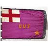 Image 1 : 1970s Long Kesh UVF flag made by Gusty Spence and other prisoners