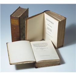 James Joyce, Ulysses signed German edition number one in three volumes.
