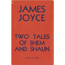 James Joyce, Two Tales of Shem and Shaun signed first edition