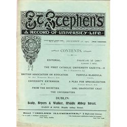 James Joyce interest St. Stephen's, A Record of University Life, Dublin