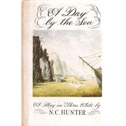 Collection of printed editions of plays including A Day by the Sea signed by John Gielgud