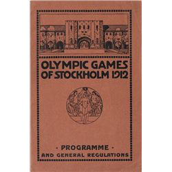1912 Olympics: Stockholm programme and booklet