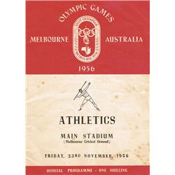1956 Olympics: Melbourne collection including Ronnie Delaney memorabilia
