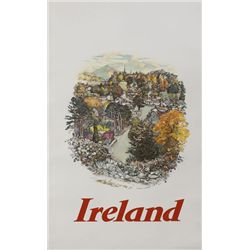 1950s: Aer Lingus Enniskerry Wicklow poster