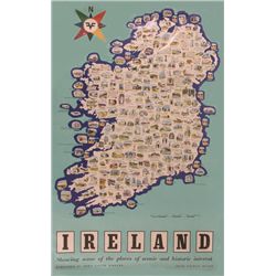 circa 1960: Irish Tourist Board posters including Blarney Castle