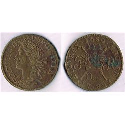 James II 'Gunmoney' halfcrown to sixpence 1689/1690