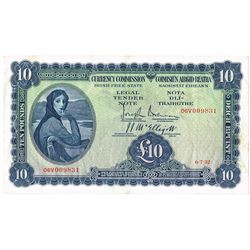 Currency Commission 'Lady Lavery' Ten Pounds, 6-7-32