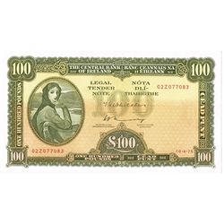 Central Bank 'Lady Lavery' One Hundred Pounds to Ten Shillings complete set.