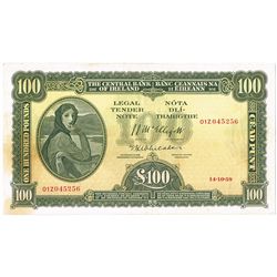Central Bank 'Lady Lavery' One Hundred Pounds, 14-10-59