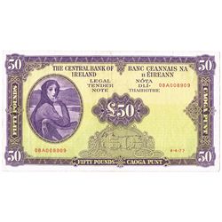 Central Bank 'Lady Lavery' Fifty Pounds, 4-4-77