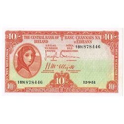 Central Bank 'Lady Lavery' Ten Shillings collection 1951-1968