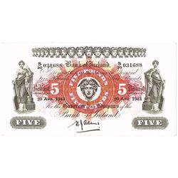 Bank of Ireland Northern Ireland Five Pounds 1943
