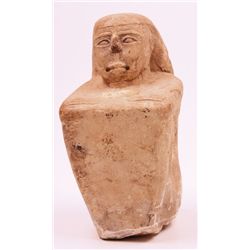c700-300BC: Late dynastic Egyptian carved seated figure